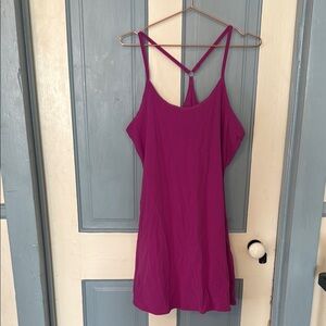 Vibrant Purple Strappy Dress